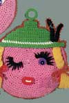 funny face pot holder pattern