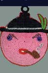 funny face pot holder pattern