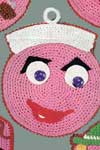 funny face pot holder pattern