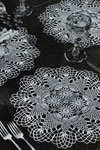 Daisy Pineapples Round Luncheon Set pattern