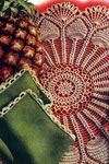 Pineapple Wheel Luncheon Mat & Napkin Edging