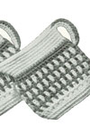 famous sugar and cream pot holders pattern