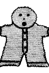 gingerbread boy pot holder pattern
